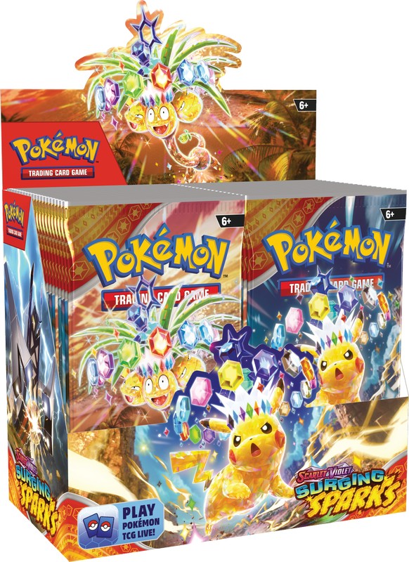 Pokmon: Surging Sparks Booster Box Rooted Games Pokmon: Surging Sparks Booster Box Rooted Games